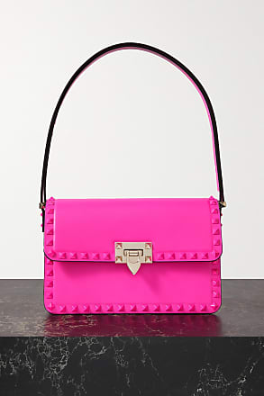 Valentino Garavani Small Letter smooth-grain Shoulder Bag - Pink