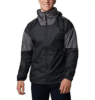 Columbia Mens Flash Challenger Lined Windbreaker Ancient Fossil / Black