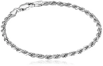 Rose Gold Plated Sterling Silver 5.3mm Heart-Link Bracelet, 7 : :  Clothing, Shoes & Accessories