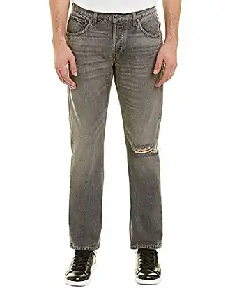 Blake Slim Straight Twill Pant in Light Ash by Hudson Jeans – The