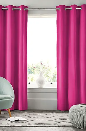 Hot Pink Curtains 2 Panels Set, Classical Simple Modern Design with Vibrant  Colored Diamond Line Pattern, Window Drapes for Living Room Bedroom, 108W X  90L Inches, Pink Peach Fuchsia, by Ambesonne 