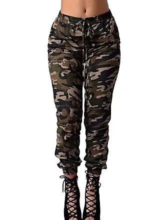 Donna Camouflage Legging CAMO MILITARE pantaloni attillati sport