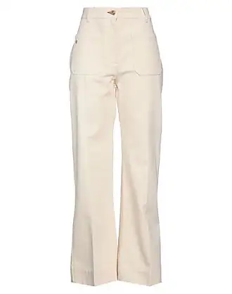 Victoria Beckham 70s Cotton-corduroy Wide-leg Pants in White