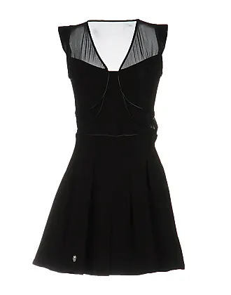 Philipp Plein crystal-embellishment cotton mini dress - Black