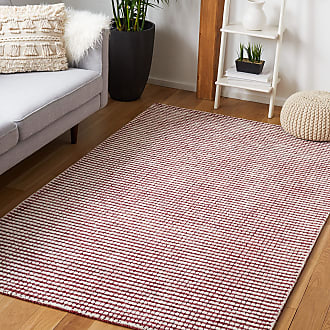 Safavieh Abstract Collection 8 x 10 Red / Ivory ABT853Q Handmade Wool Living Room Dining Bedroom Area Rug