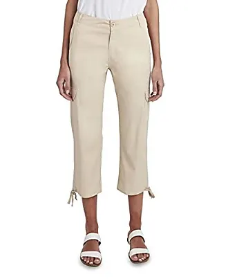 RealSize Women's 2-Pocket Stretch Capri Pants (XXL, Brownstone) :  : Clothing & Accessories