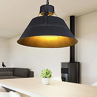 Design Decken Lampe silber gold Industrie Stil Arbeits Zimmer Leuchte gebürstet 