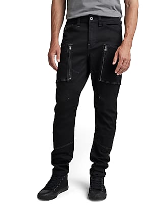G-Star Raw Men's Sustainable Black Straight Tapered Cargo Pants 3D PM,  Pitch Black, 34W x 30L at  Men's Clothing store