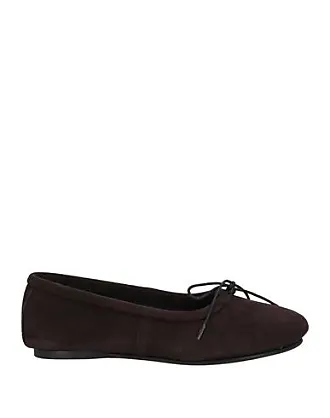 Annie bow-embellished suede ballet flats
