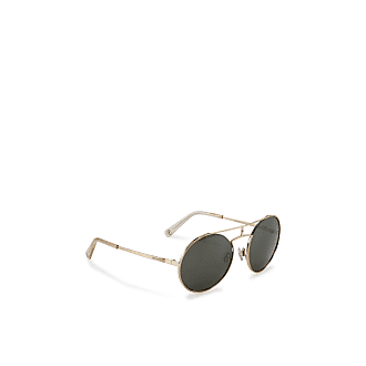 Runde Sonnenbrille mit schwarzer eingespritzter Fassung - Luxus