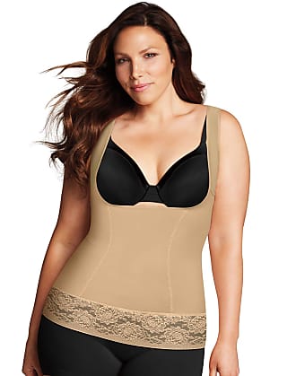 Maidenform Womens Curvy Firm Foundation-WYOB Torsette Shaping Top, Beige (Body Beige), XL