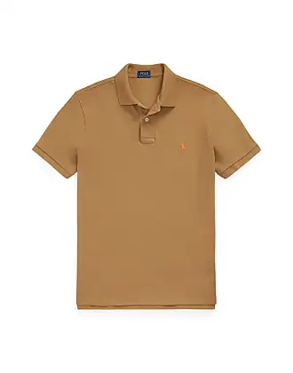 Brown polo clearance shirt ralph lauren