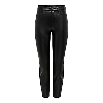 SPANX Black faux stretch-leather sweatpants