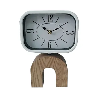 Rebecca Mobili Orologio da Parete Grande Bianco Blu Mdf Metallo per Cucina  Salotto