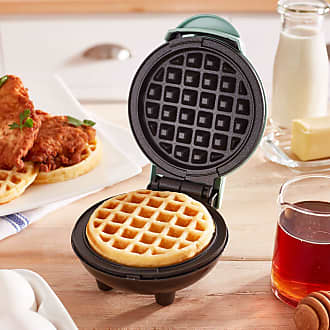 2-Pack Griddle Aqua 2 pack Waffle Iron Renewed Dash DMSW002AQ Mini Maker 