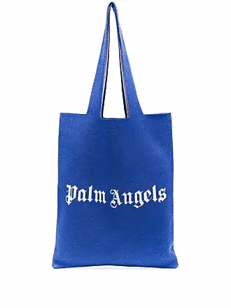 Palm Angels Palm Bridge Leather-trimmed Suede And Woven Raffia