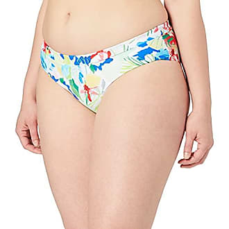 NEU TOP Damen Bikini-Panty 46 Braun/Türkis Badehose Short Slip Schwimmhose WOW