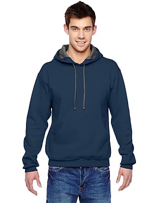 Fruit of The Loom Men's Eversoft Fleece Sweatshirts & Hoodies, Full Zip-Black, Large