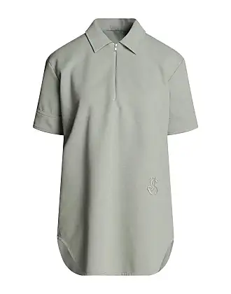 Jil Sander zip-placket jersey polo top - White