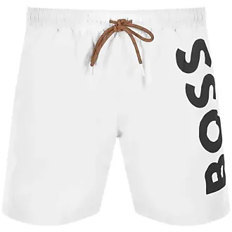 Hugo boss swim shorts white sale