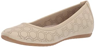 Easy Street Womens Cosmic Ballerina Slip-on with Cutouts Ballet Flat, Stone, 9.5 N US