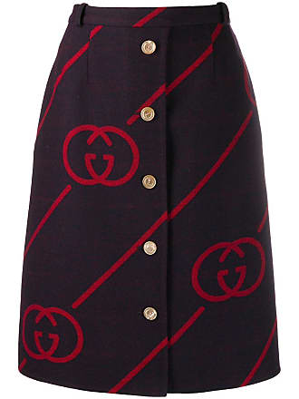 Interlocking G Jersey Miniskirt in Red - Gucci
