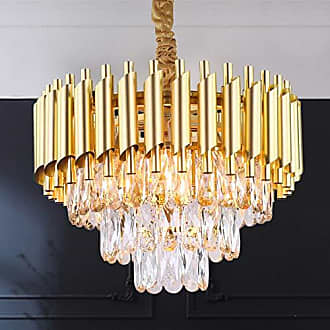 Luxus Messing Decken Leuchte Glas Kristall Küchen Beleuchtung Flur Lampe GOLD