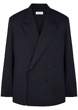 Galvan London Sculpted velvet single-breasted blazer - Blue