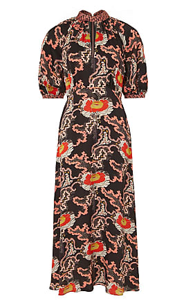 Temperley London Artie Print Dress Black Uk14 Us10