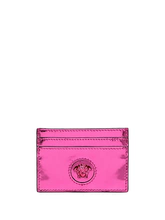 Versace Red Leather Lanyard Card Holder Versace