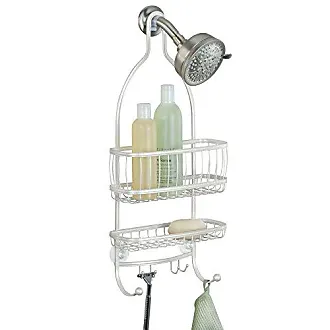  iDesign Twillo Metal Wire Corner Standing Shower Caddy