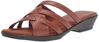 Easy Street womens Rapid Slide Sandal, Cognac, 9.5 Narrow US