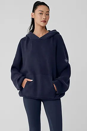 ALO Yoga, Tops, New Alo Yoga Renown Heavy Weight Hoodie In Fog Blue  Purple Size M