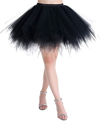 DRESSTELLS Womens Tulle Skirt 50s Rockabilly Petticoat Tutu Underskirt Short Ballet Dance Dress Prom Dress Evening Dress Occasion Accessories 