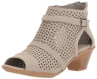 Easy Street Womens Carrigan Heeled Sandal, Grey, 6.5 M US