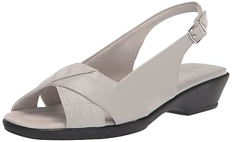 Easy Street Womens Drew Heeled Sandal, Grey, 7.5 Narrow