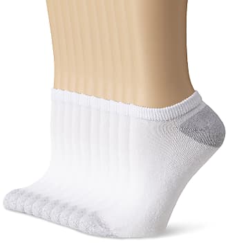 Hanes Womens No Show Sock (Pack of 10) - White