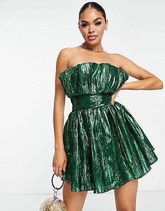 Semicouture Synthetic Short Dress in Green Womens Clothing Dresses Mini and short dresses 