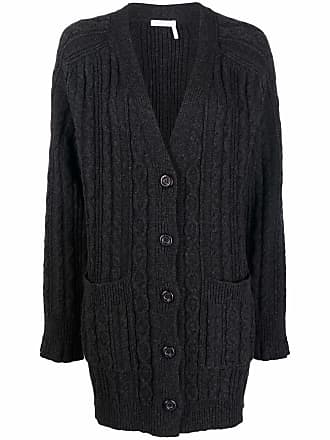 womens black chunky cardigan