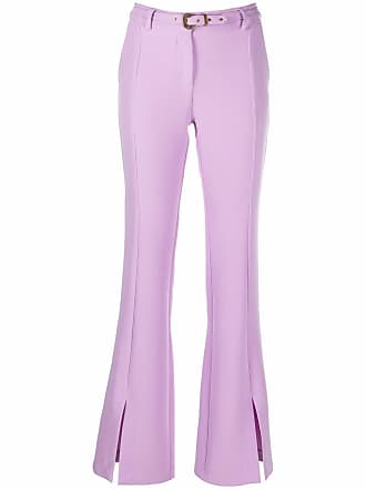 Versace Jeans Couture belted flared trousers - women - Spandex/Elastane/PolyesterPolyester - 36 - Purple