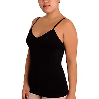 Skinnygirl Women's Scoop Neck Seamless Reversible Camisole, 3-Pack (Ondine  Blush, White & Black, Large)