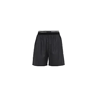 Miu Miu logo waistband track shorts - Black