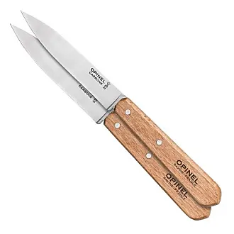 Opinel No.102 Carbon Steel Paring Knives (Set of 2)