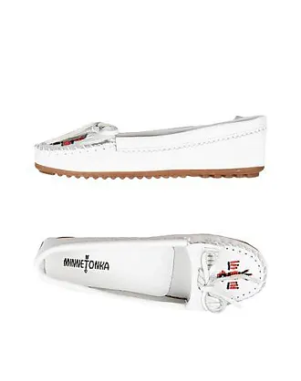 White 2024 moccasins womens