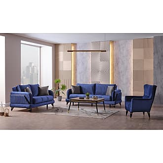 Maddox 95 Leather Sofa, Azure Nubuck - Kardiel