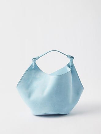 Khaite - Medium Lotus Midnight Suede Tote