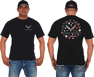 JH DESIGN GROUP Mens Chevy Corvette T-Shirt C5 Series Logo Black