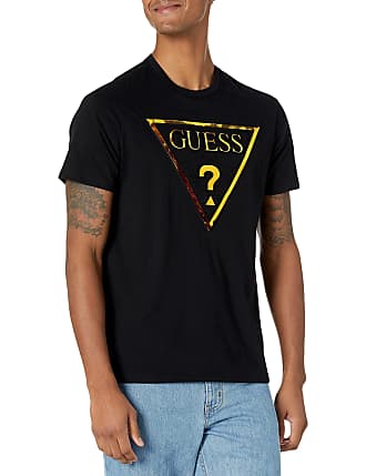 GUESS Mens Short Sleeve Basic Faded Days Crew Tee 