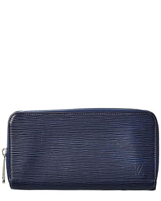 Louis Vuitton Portefeuille Zippy Blue Leather Clutch Bag (Pre-Owned)