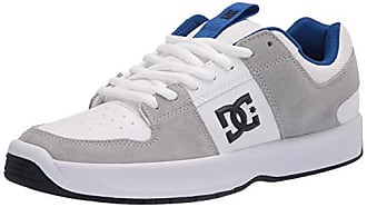 DC Manual Mens All White Canvas Lace Up Skate Shoes Trainers Size UK 8-13 